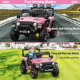 thumbnail image 5 of 12V Kids Ride On Truck Car with Parent Remote Control, Electric Vehicle for Toddlers,Bluetooth, 3 Speeds,Pink, 5 of 7