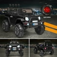 thumbnail image 4 of Costway 12V Kids Ride On Truck RC Car w/ LED Lights Music Trunk Black, 4 of 10