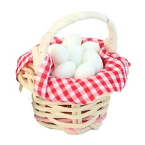 CYFW 1:12 Scale Miniatures Dollhouse Dolls Houses House for Adults Teenagers Kids White Egg