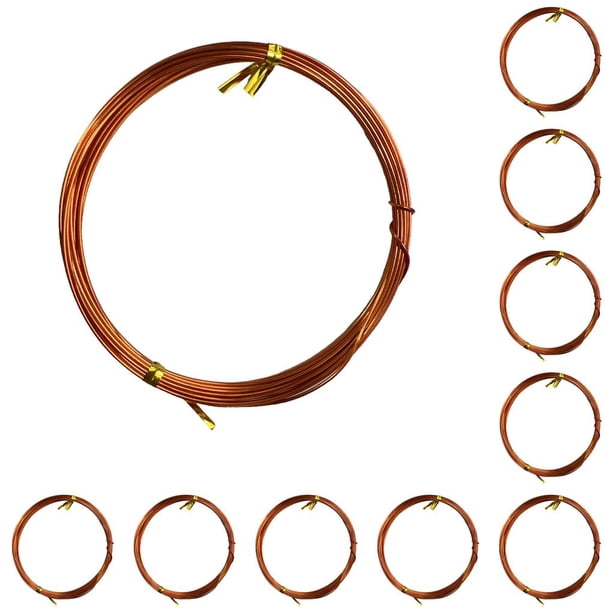 Vogacara Alambres artesanales Ligero DIY Artesanía Hilo trenzado brillante Buena flexibilidad Líneas de joyería duraderas para cobrizo Type1 NO1