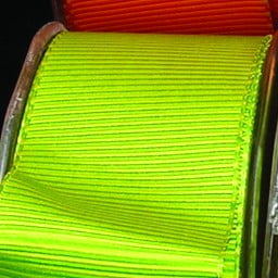 The Ribbon People Green and Yellow Striped Wire Edged Craft Ribbon 1.5" x 27 Yards