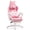 Pink, variant on Kawaii Cat Ear Gaming Chair - Ergonomic PU Leather Reclining Office Chair with Footrest & Paw Pillow, 310lbs Capacity, Blue