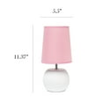 thumbnail image 3 of Simple Designs LT2084-PNK Studded Texture Ceramic Table Lamp, Pink, 3 of 6