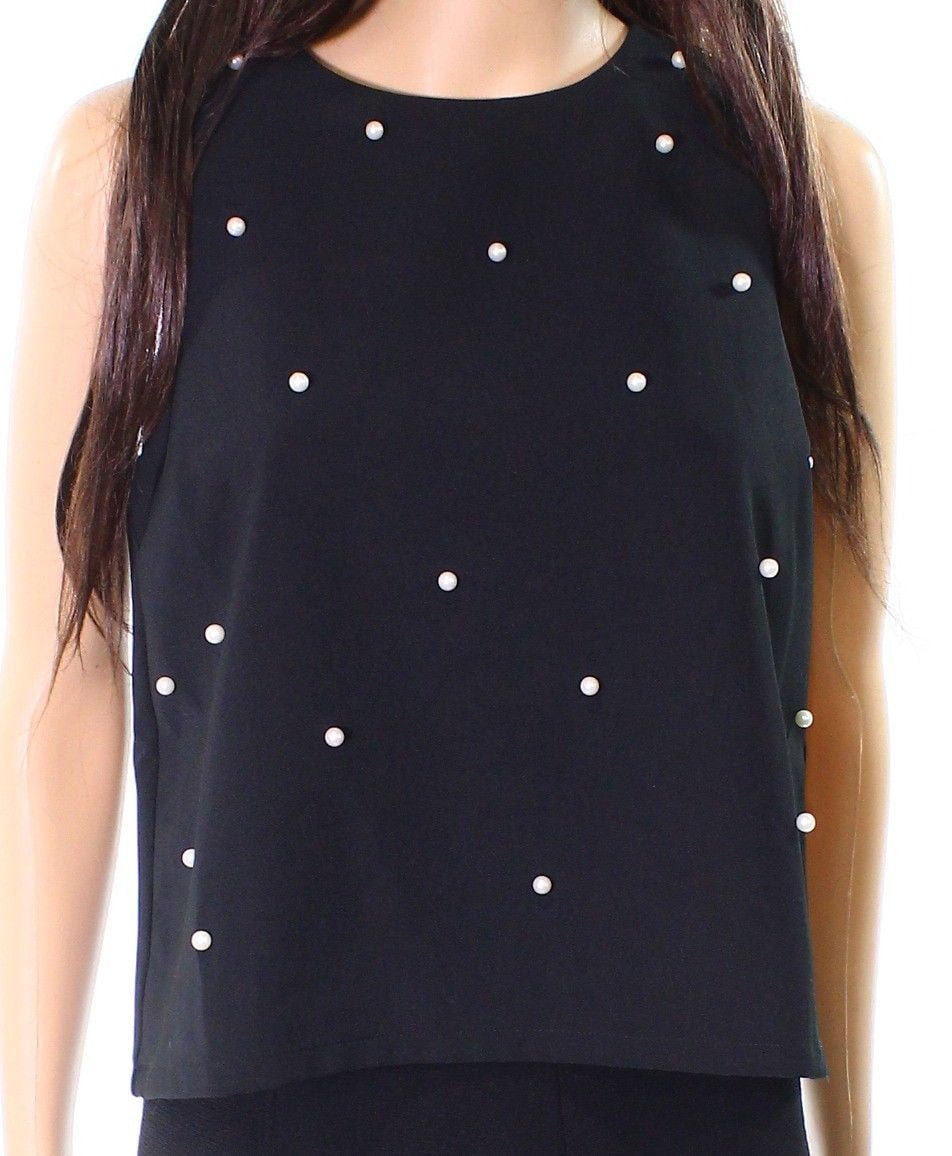 Ina Tops Blouses Deep Womens Medium Pearl Embellished Tank Top M Walmart Com Walmart Com
