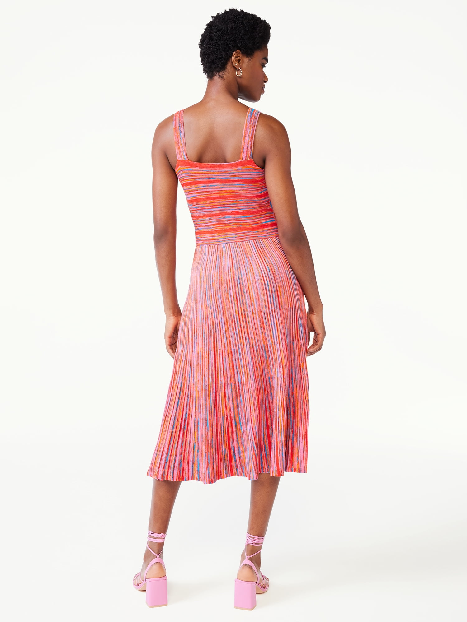 Women's Striped Midi Dresses | Square Neck Midi Dresses | Next UK