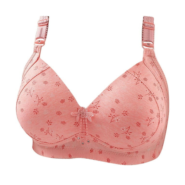 Raeneomay Bras for Women Deals Clearance Woman's Printing Gathered