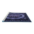 thumbnail image 2 of Ahgly Company Machine Washable Indoor Rectangle Medallion Blue French Area Rugs, 4' x 6', 2 of 4