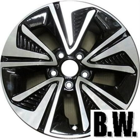 17in Wheel for Honda Civic 17-19 Machined Black Reconditioned Alloy Rim