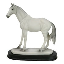 Equine Rare Breed Camarillo White Horse Steed Model Figurine On Base 6.25"L