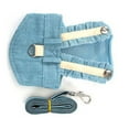 thumbnail image 2 of Pet Vest Harness Leash, Button Design Adjustable Soft Pet Harness Leash Breathable Mesh  for Walk Dark Green Rabbit,Light Blue Jeans,Cherry Red, 2 of 8