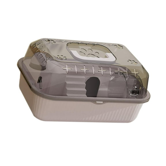 yotijay Hamster Carry Case Cage Small Animals Hamster Carrying Box for Small Animals Gray