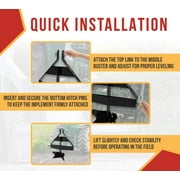 Middle Buster Plow 3-Point Quick Hitch for Category 1 Tractors Heavy Duty Steel Furrowing Plow Mechanical Plowing Subsoiler