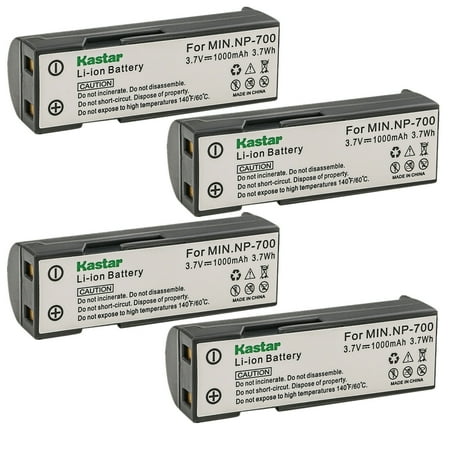 Kastar 4-Pack Battery Replacement for Pentax D-LI72 DLI72 Battery Samsung SLB-0637 SLB0637 Battery Sanyo DB-L30 DBL30 Battery Pentax Optio Z10 Camera Samsung L77 Camera Sanyo Xacti VPC-A5 Camera