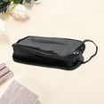 thumbnail image 3 of 1 Pc Handheld Travel Cosmetic Bag for Business Travel Black PU, 3 of 4