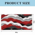 thumbnail image 3 of Red Black Ombre Fluorescent Light Covers, Modern Geometric Moire Abstract Art Magnetic Light Covers for Ceiling Lights, Fluorescent Ceiling Shade Filters for Classroom Bedroom Office 4x2Ft x 3PCS, 3 of 8