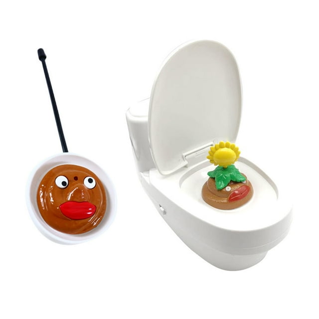 Juguete de inodoro con control remoto Mini juguete de inodoro Divertido juguete de inodoro de chorro de novedad Inodoro de chorro de agua para