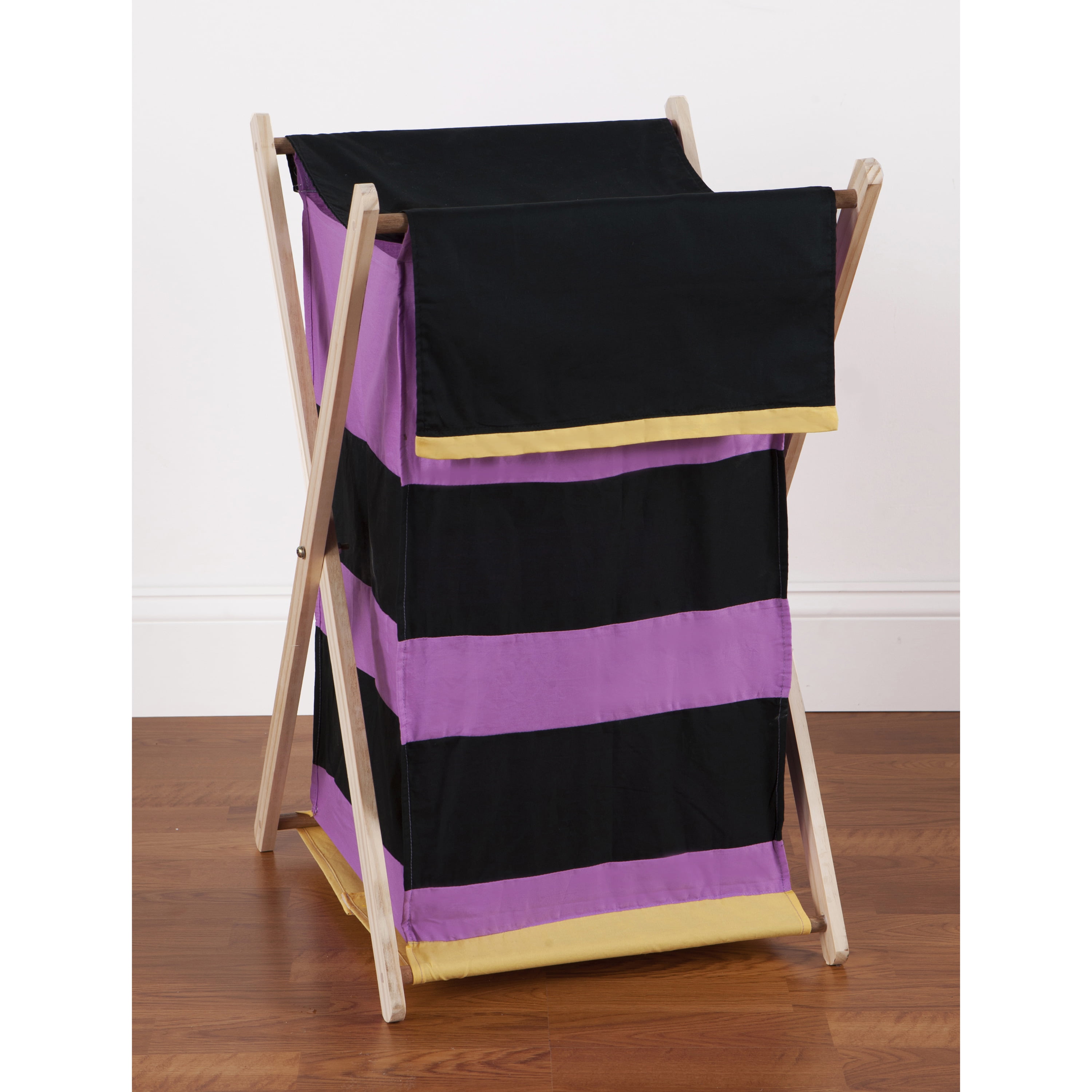 One Grace Place Sassy Shaylee Drapes Black and Purple 