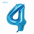 thumbnail image 2 of Set de globos azul número 4 y avión 40" hengximaoyi, 2 of 3