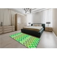 thumbnail image 4 of Ahgly Company Indoor Rectangle Patterned Jade Green Area Rugs, 2' x 3', 4 of 6