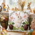 thumbnail image 6 of kladzum 18x18 Inch Easter Throw Pillow Covers - Embroidered Decorative Pillow Case for Sofa, Bedroom & Spring Decor, 6 of 6