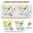 thumbnail image 2 of Oenbopo Immersion Water Heater, Electric Submersible Water Trough Heater Anti-scalding Bucket Heater & Tub Hot Water Portable Heater with Digital LCD Thermometer,Auto Shut-Off,Yellow, 2 of 9