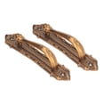 thumbnail image 2 of Lot de 2 Poignées de Porte de Grange en Bronze Antique Robustes, Poignées en Alliage d'Aluminium Montées en Surface avec Motifs Rétro Sculptés - Toucher Lisse, Résistant à la Rouille, Installation Facile pour Portes de Grange, Portes en Bois,, 2 of 7