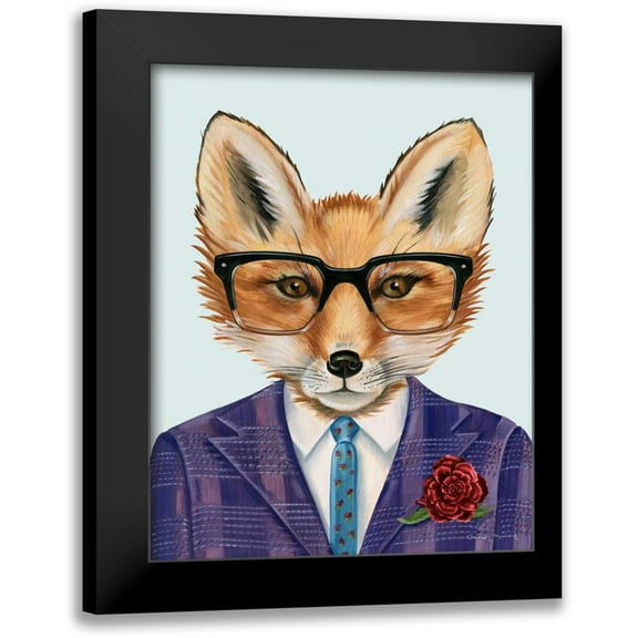 Murray, Danielle 12x14 Black Modern Framed Museum Art Print Titled - Mr Fox For President