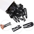 thumbnail image 4 of Anti-rust Metal Snap Hair Clips for Women | Non Slip Metal Barrettes for Girls | Reusable Classic Snap Barrettes for All Hair Types | 4.9 cm Hair Accessories, Silver, 25 pcs, 4 of 5