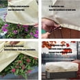 thumbnail image 4 of Maceta rectangular para plantas, manta antihielo con cremallera y cordón ajustable para exteriores, 150 x 40 x 45 cm, paquete de 6 unidades., 4 of 5
