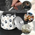 thumbnail image 4 of Yayeee Ashtray with Lid for Cigarette Smokeless Stainless Steel Home Ash Holder, Black Cat Paw, 4 of 7