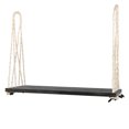 thumbnail image 5 of Hanging Porch Swing Bench with Cushion&Pillows, 10.8Ft Hemp Ropes for Garden,Backyard, Lawn, 5 of 5