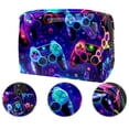 thumbnail image 2 of Game Controller Waterproof Cosmetic Storage Bag with Zipper, Lightweight, Large Capacity, Printed Design - Makeup Pouch for Women and Girls on the Go!, 2 of 6