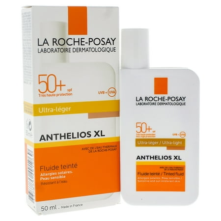 Anthelios XL Ultra Light Tinted Fluid SPF 50 by La Roche-Posay for Unisex - 1.7 oz Sunscreen