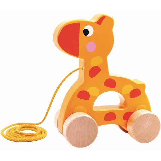 TOOKYLAND Wooden Pull Along Animal - Pull Toy for Toddlers, Ages 18m+
