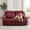 Burgundy, variant on SHANNA Faux Leather Recliner Chair Covers, 4-Piece Stretch Reclining Sofa Slipcovers with Pocket, Washable Furniture Protector (Taupe, 1 Seater)