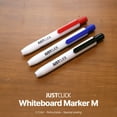 thumbnail image 3 of [Morris] Just Click Whiteboard Markers L, Black, 12 Count, 3 of 5