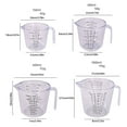 thumbnail image 3 of With Graduated Transparent Measuring Cup Thickened Plastic Measuring Cup Cylinder 150/300/600/1000ml Scale Cup, 3 of 4