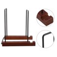 Worgeous Record Holder Magazine Display Rack for Home Use Wood and ...
