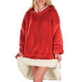 thumbnail image 2 of Sudadera Tipo Hoodie Cobija Unisex Hoodie Shendy Vendy Con Capucha Afelpada Suave Rojo, 2 of 5