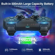 Wireless Controller Compatible with P3, Rechargable Remote Control Gamepad with Charging Cable for P3/PC