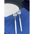 thumbnail image 6 of Classy R Us LLC Vibhsa Stainless Steel Salad Fork and Soup Spoon set of 12 (Hammered Mouth), 6 of 7