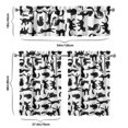 thumbnail image 6 of Kitchen Curtains 36 Inch Short - 3 Panel Set with Cute Cat Paw Pattern, Rod Pocket Window Curtain, 100% Polyester for Pet Lovers Farmhouse, Cafe, Kitchen, Bedroom, Easy Wash, 6 of 6