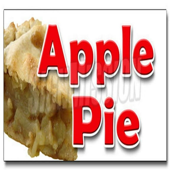 SignMission 36 in. Apple Pie Decal Sticker - Baker Sweets Crust Dutch Cobbler Home Made Fresh