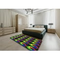 thumbnail image 4 of Ahgly Company Indoor Square Patterned Green Abstract Area Rugs, 5' Square, 4 of 6
