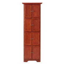 Classic 72" Tall Triangle Corner Cabinet Pantry Storage with 8 Doors and Adjustable Shelves for Bedroom Living Room Kitchen