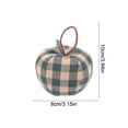 thumbnail image 3 of 3 Pcs Artificial Fabric Apple Decor, Vintage Plaid Cloth Fruit Ornament, Soft Fall Fake Apple Decoration for Farmhouse Bedroom Living Room Home Decor(Green), 3 of 5