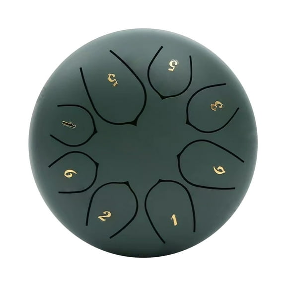 Rain Drum for Outside Garden, 6 Inches 8 Notes Steel Tongue Chakra Drums, Waterproof Meditation Rain Chime, Musical Instruments for Adult Gift