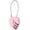 Pink, variant on 1-Pack Combination Padlock, Zinc Alloy 3 Digit Password Heart Shaped Cable Luggage Combo Lock for Suitcase/Gym Locker/Backpack, Outdoor Keyless [Pink]