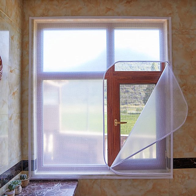 Lona protectora Película aislante para ventanas, Cortina térmica, Protección contra el frío, A prueba de viento, Impermeable, Aislamiento acústico, Película protectora para ventanas, Privacidad, para el hogar y la cocina (W*H:120x180cm/47x71in) esquí esquí Gafas de esquí