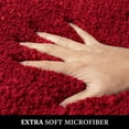 thumbnail image 2 of Alfombra de baño MIULEE Christmas de microfibra roja en forma de U, 51 x 61 cm, 2 of 6